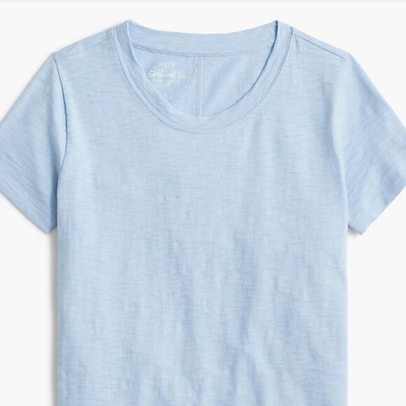 j crew factory aj089. Girlfriend Crewneck Tee For Women blue NWT size S - Picture 4 of 9
